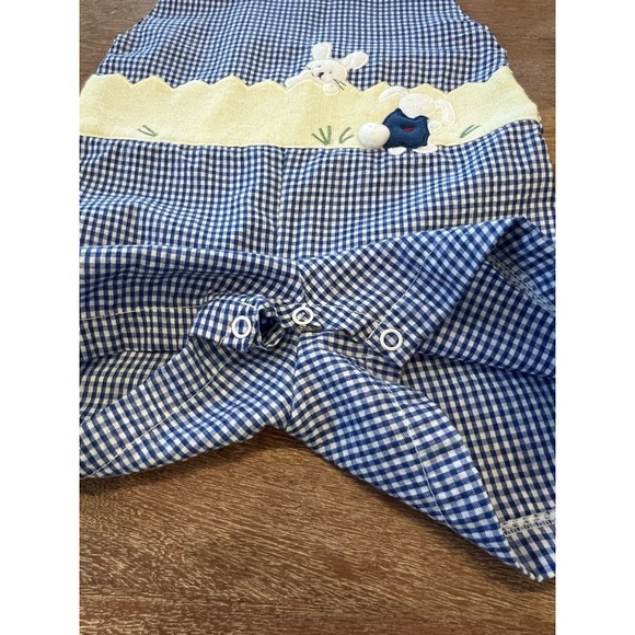 Easter Jon Jon Romper Bunny Baby Toddler Boy Size 3-6 Months - Picture 5 of 7